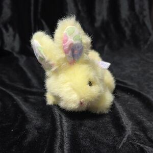 Yellow Plush Bunny Toy from Animal Toys Inc. Gently Preloved Shelf-Sitter 80s